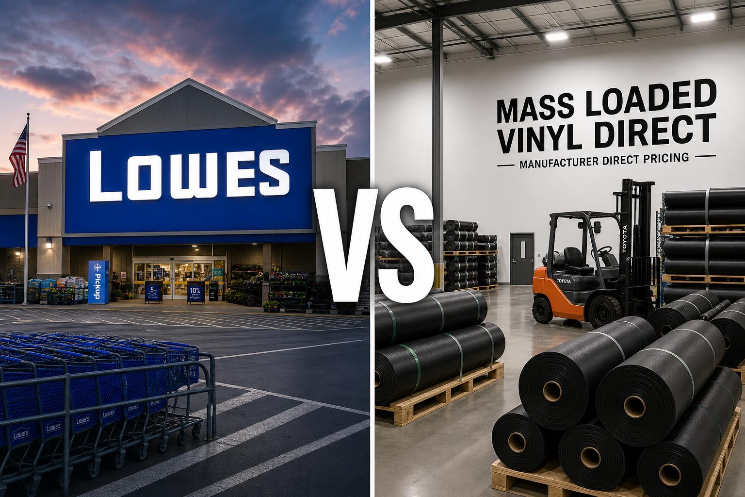 Mass Loaded Vinyl at Lowes vs Direct