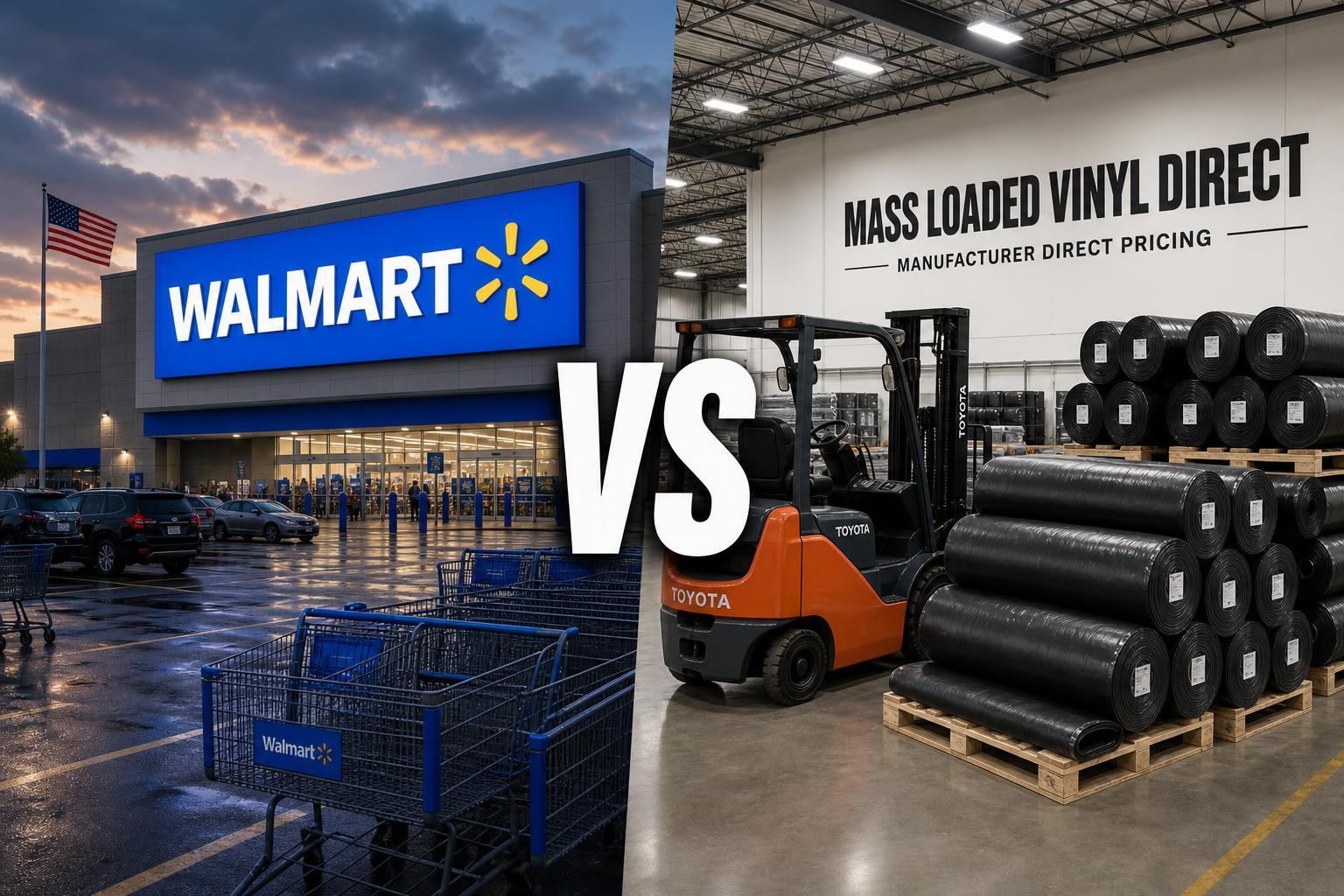 Mass Loaded Vinyl at Walmart vs Direct