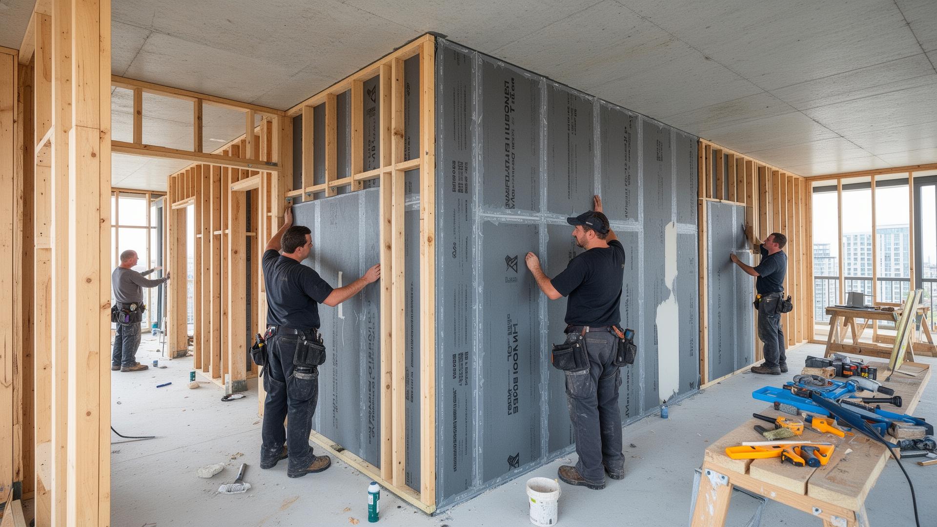 Multifamily Soundproofing with Mass Loaded Vinyl (MLV)