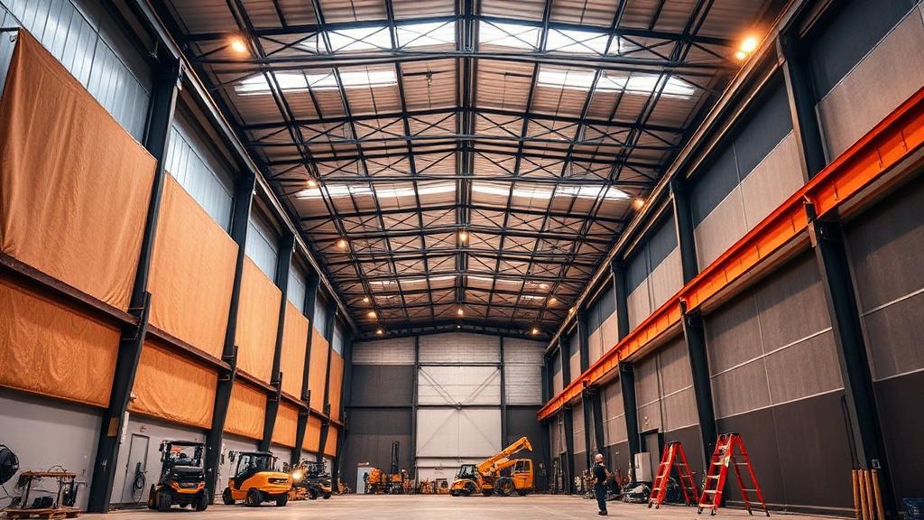 Industrial Warehouse Soundproofing with Mass Loaded Vinyl (MLV)